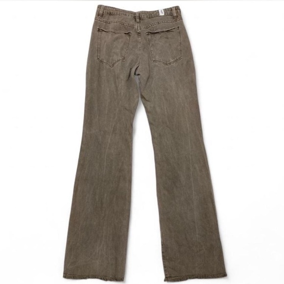 Altar’d State Straight Leg Bootcut Distressed Brown Denim Jeans, Women’s Size 28 - Picture 4 of 8